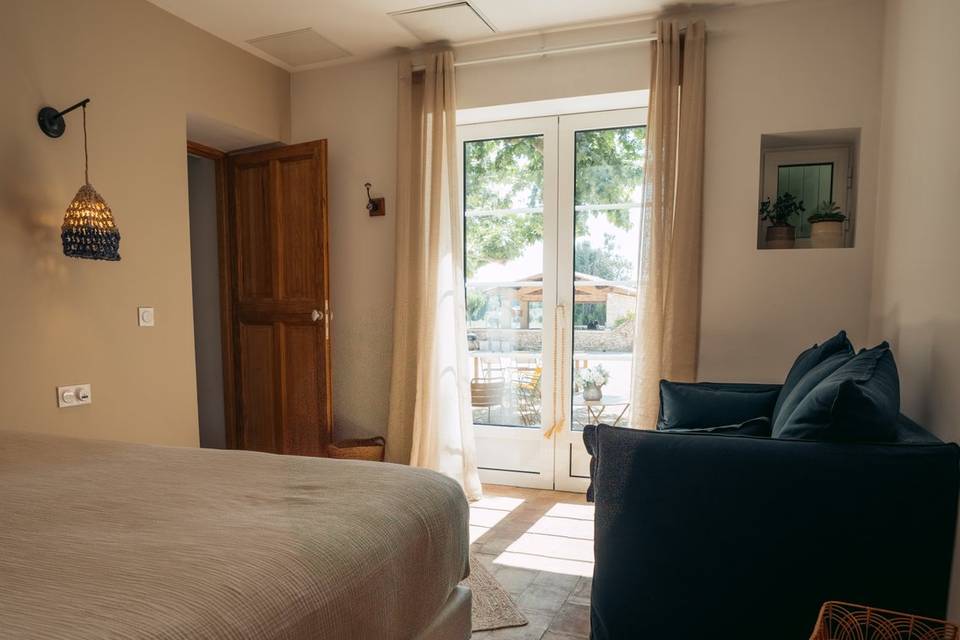 Vue chambre cour