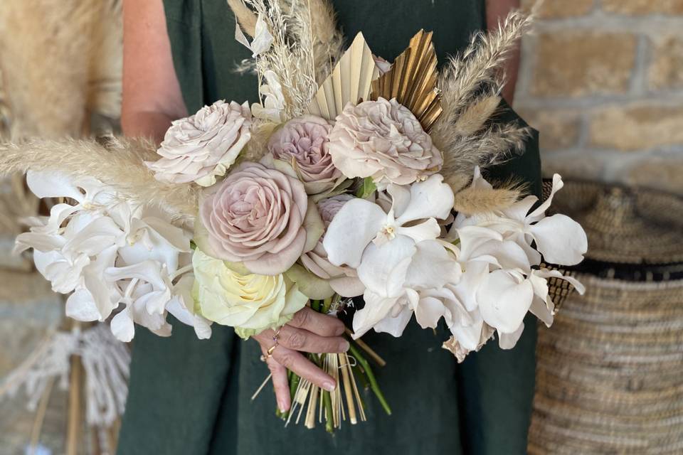 Bouquet de mariée bohème