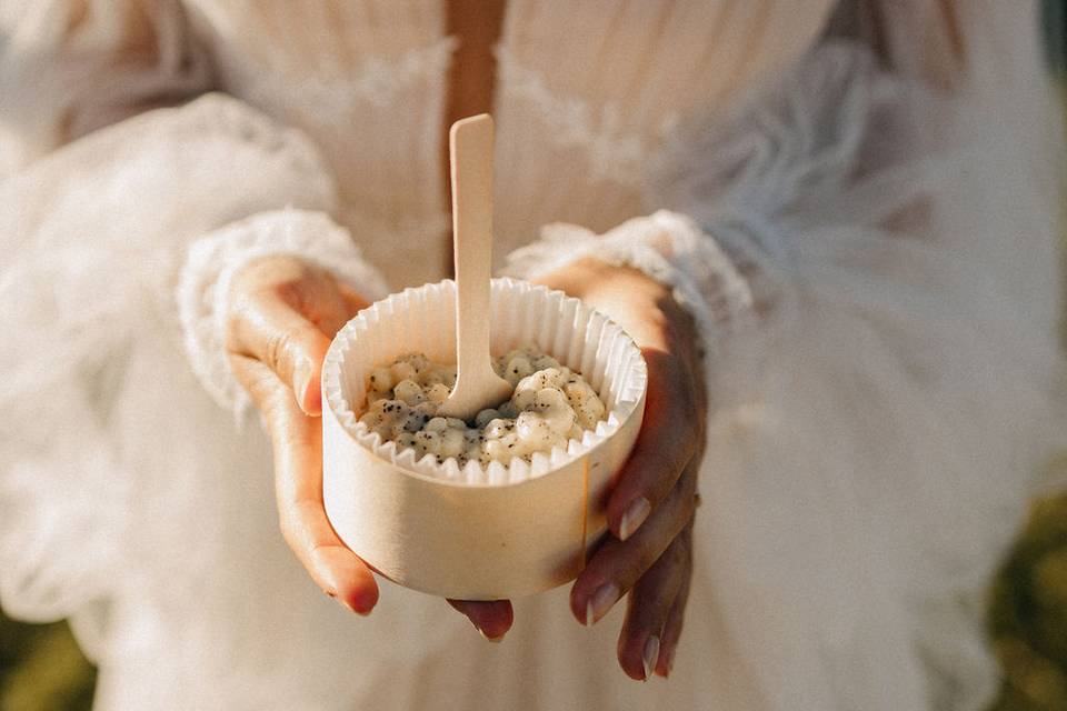 Catering bride
