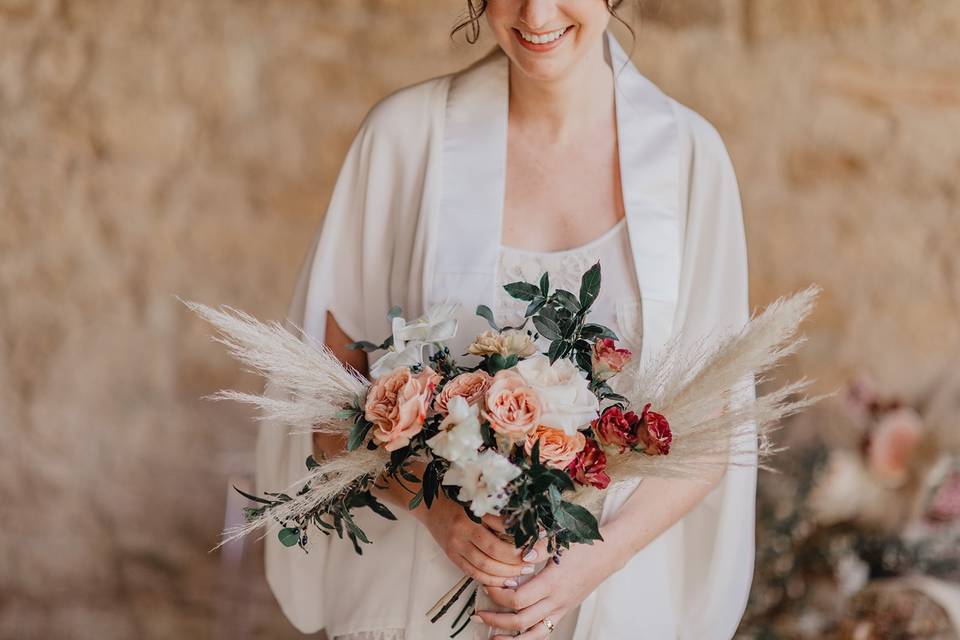 Bouquet de mariée pampa