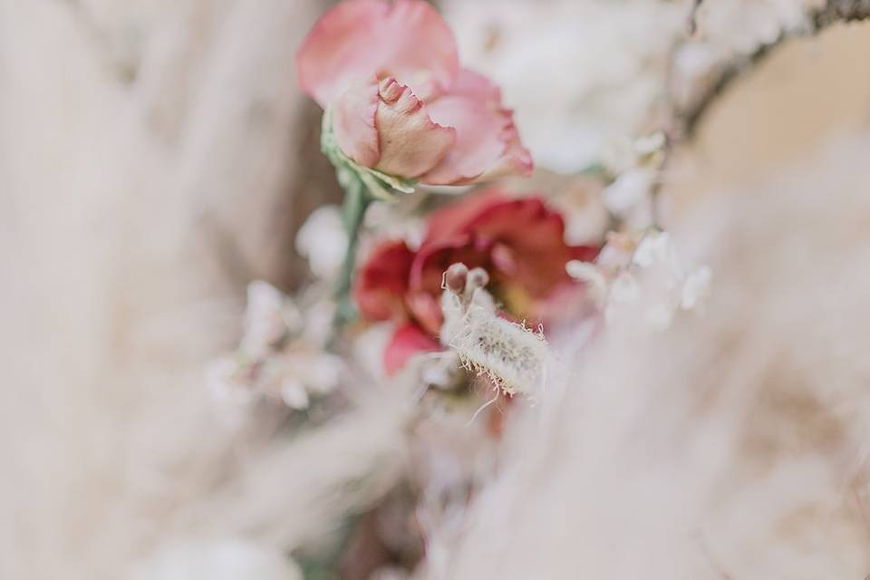 Fleurs mariage romantique