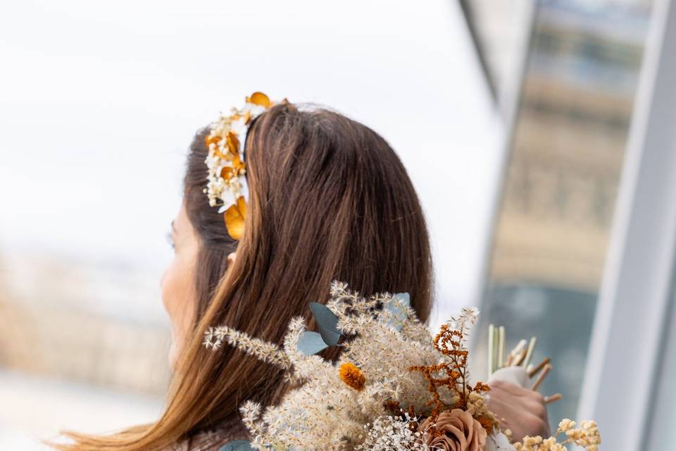 Mariée Bouquet Dos