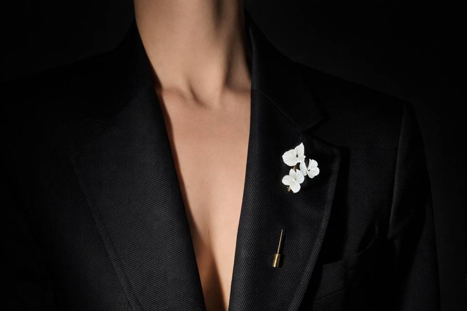 Boutonnière fleurie MIXTE
