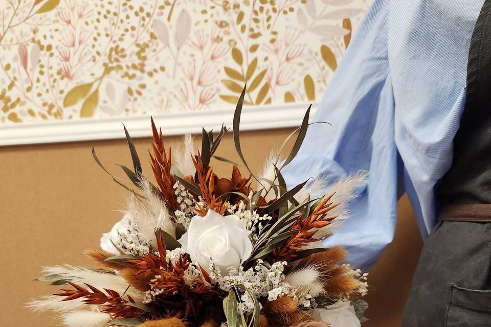 Bouquet fleurs séchées
