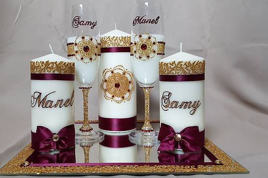 Ensemble Bougies mandala