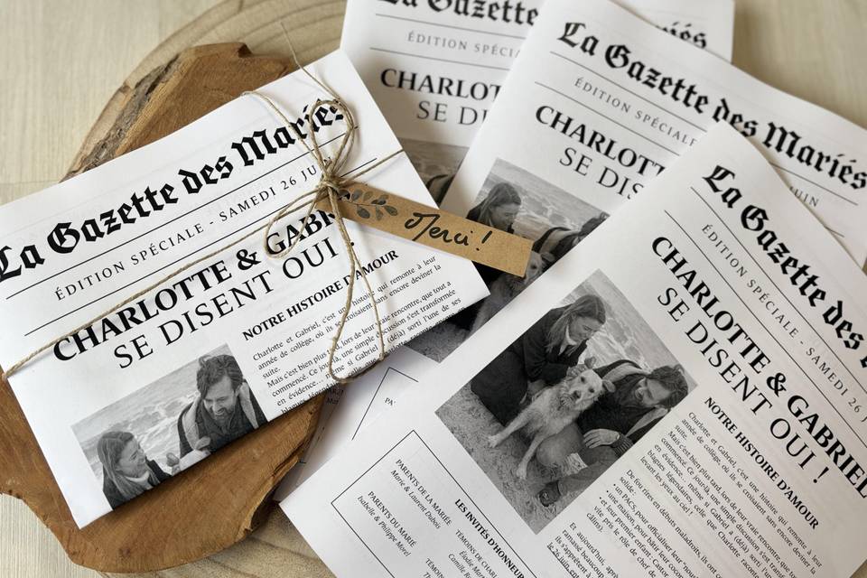 La gazette des mariés