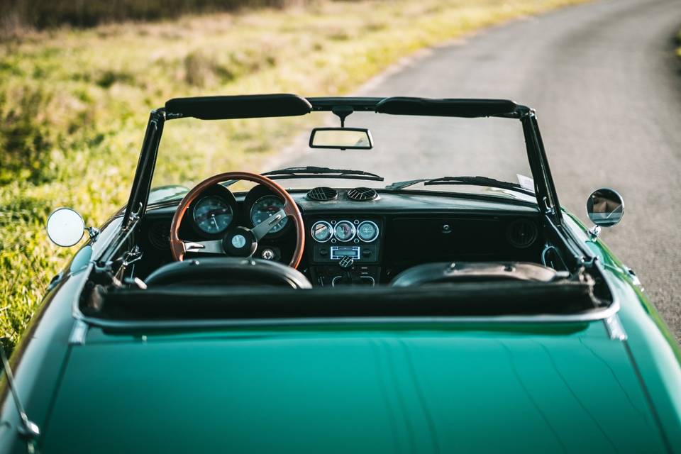 Italian car wedding