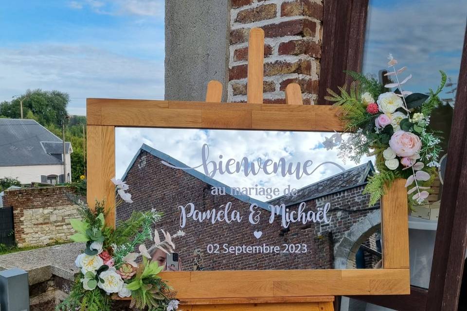Panneau de bienvenue