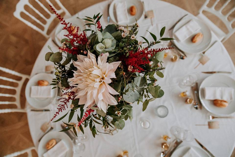 Détail table mariage