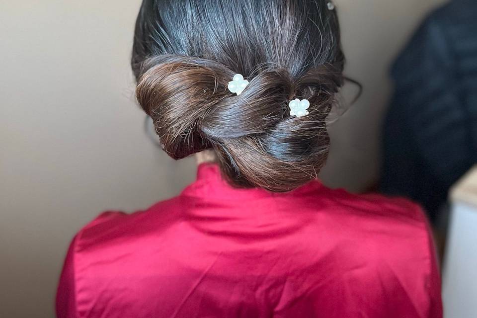 Bride chignon