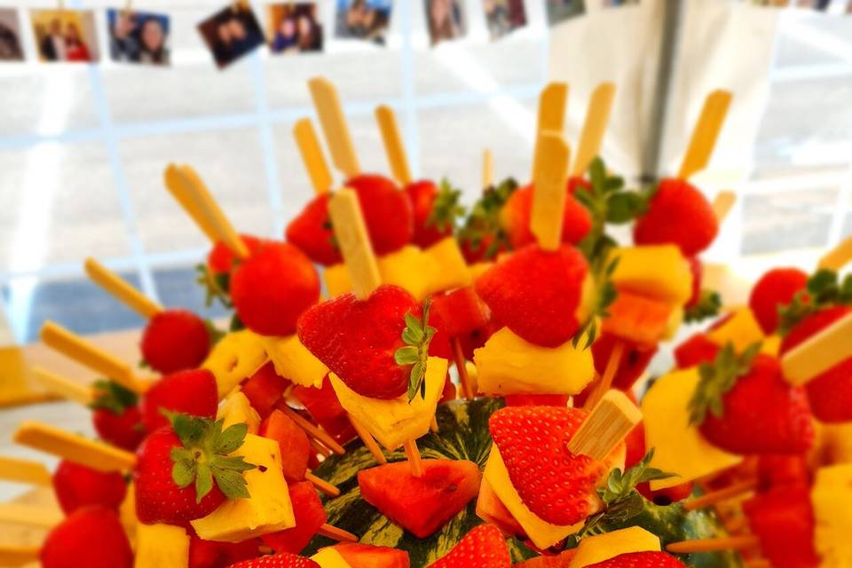 Brochettes de fruits