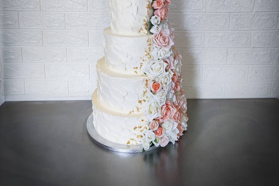 Wedding cake rustique