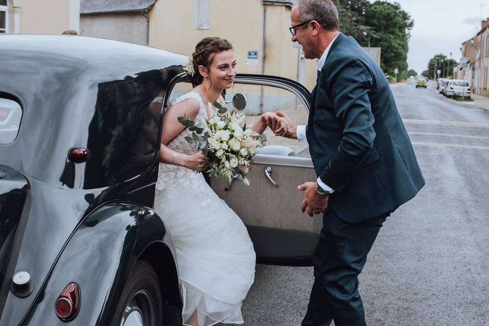Arrivée de la mariée