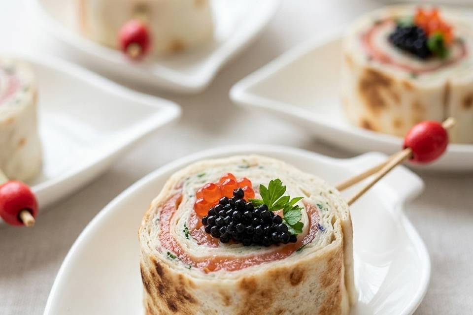 Mini wrap saumon.