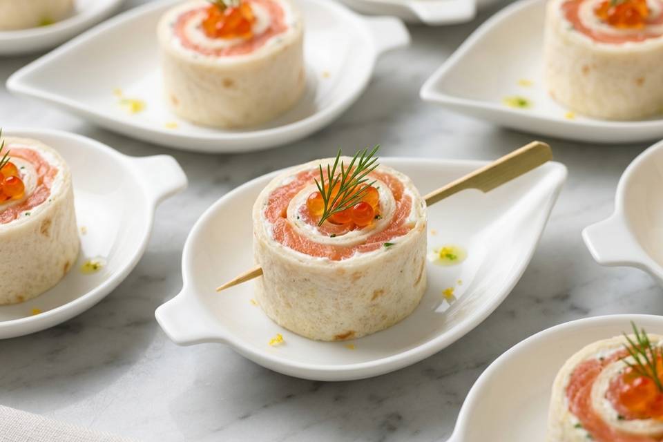 Mini wrap saumon.