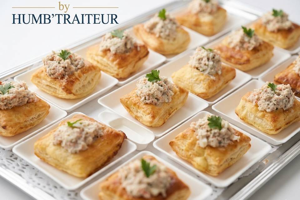 Toast de chair de crabe.