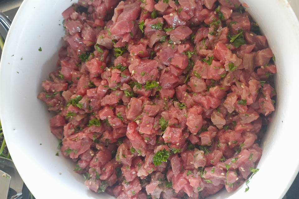 Tartare bœuf au couteau