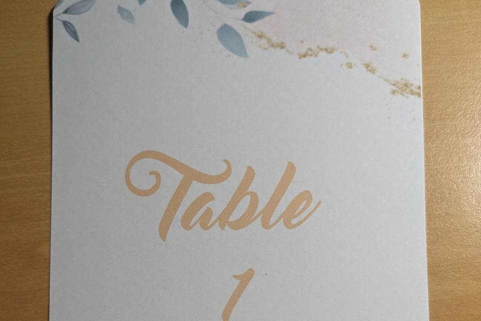 Panneau de table