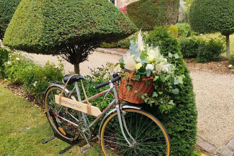 Décor panier vélo