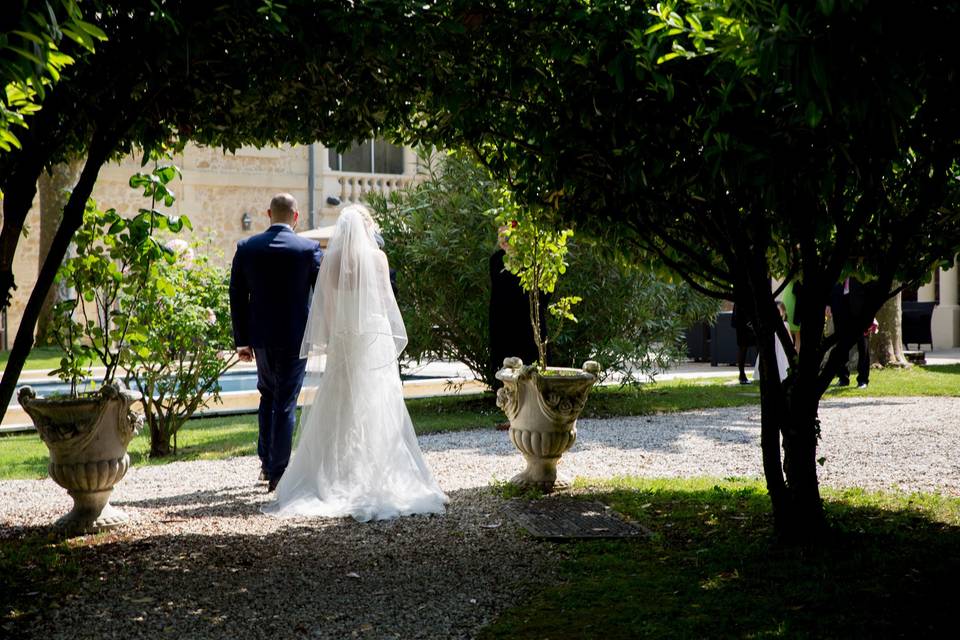 L'arrivée des mariés