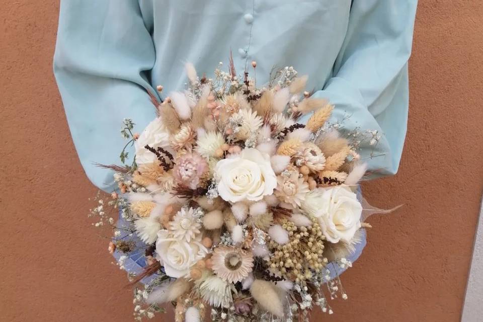 Bouquet de mariée stabilisé