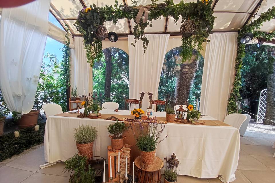 Table des mariés