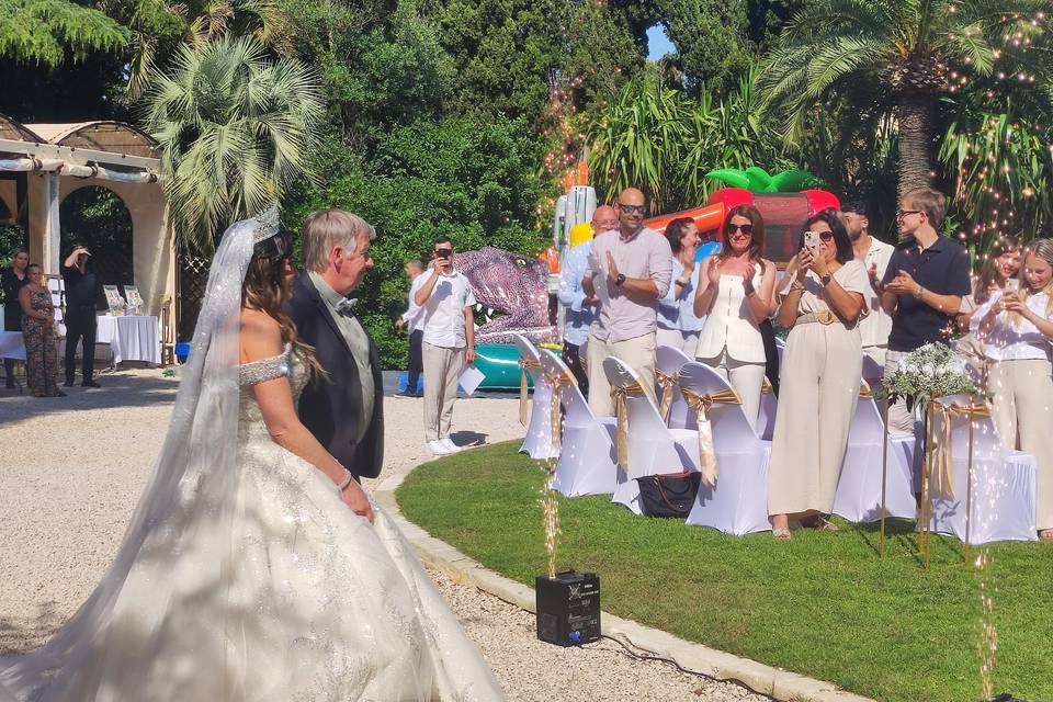 La mariés et son papa