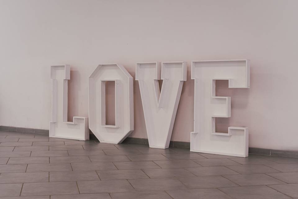 Lettre Love 1m20 Location