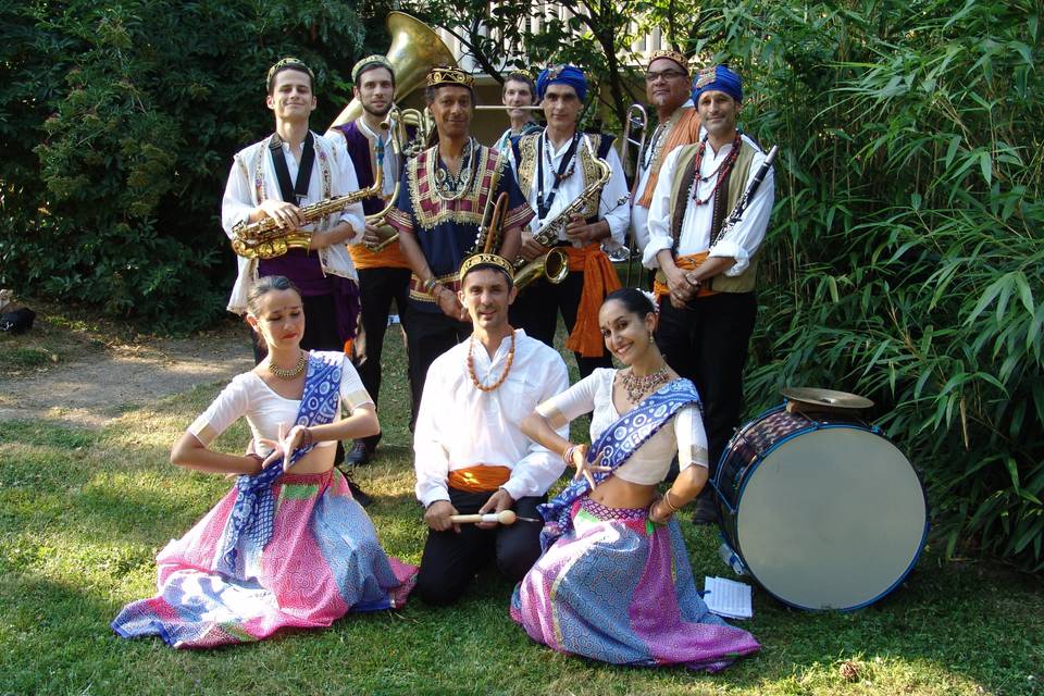 Bollywood orkestra en fanfare