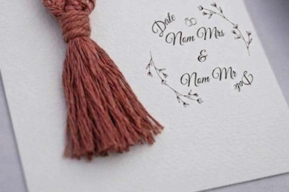 Modèles carton invités