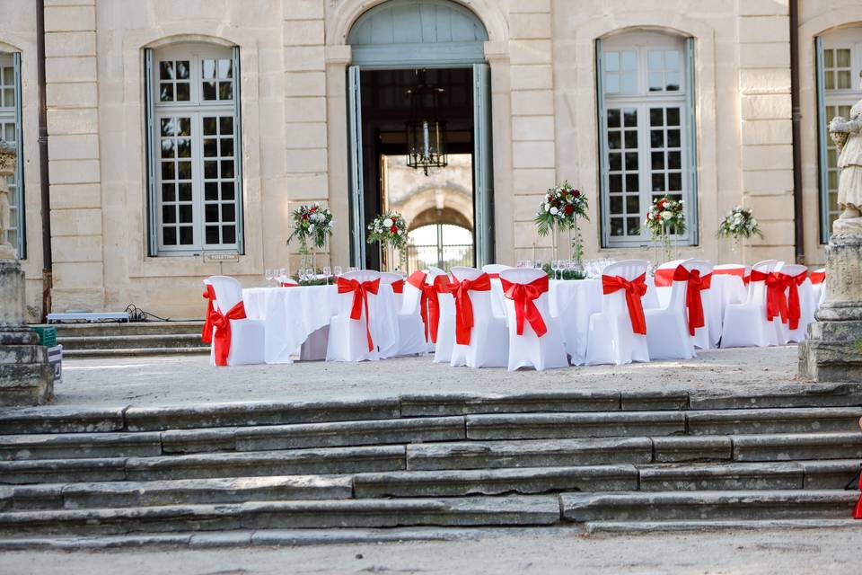 Déco de table et chaises