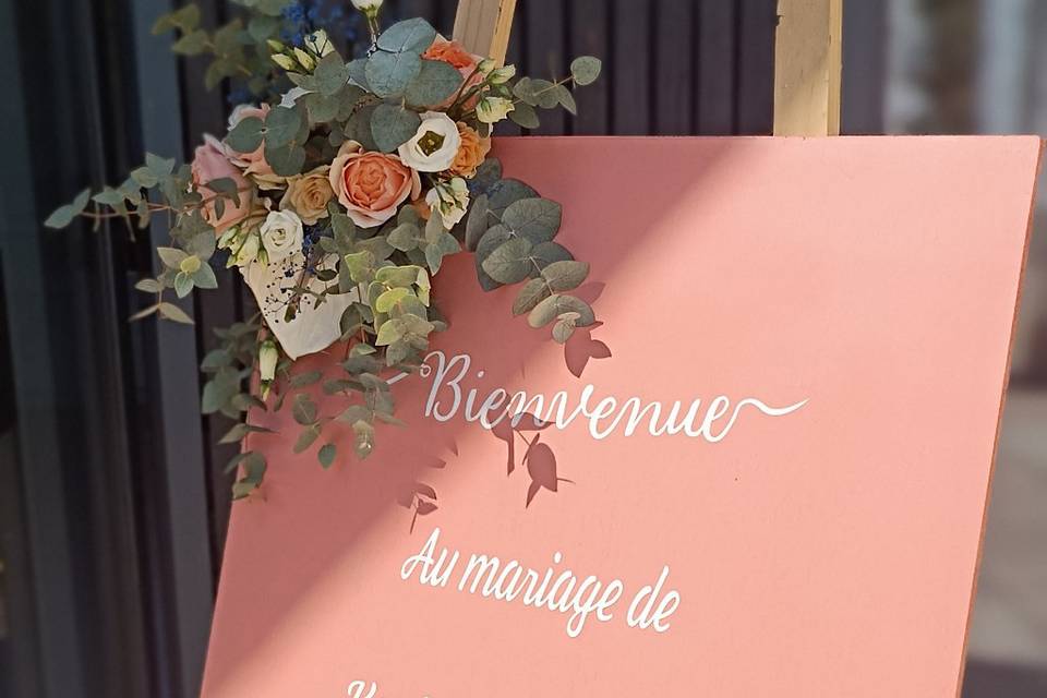 Panneau d'accueil