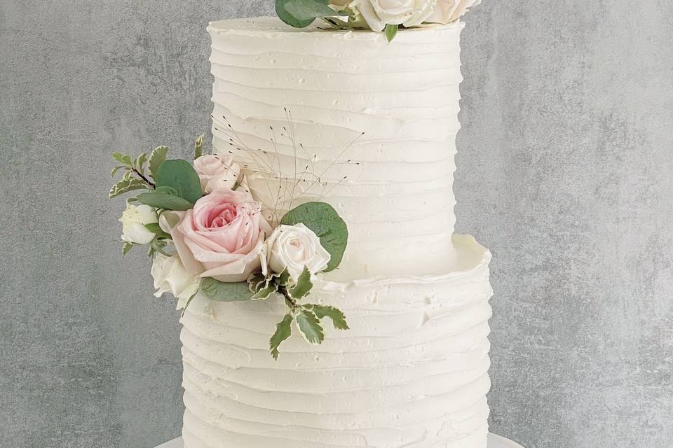 Wedding cake fleurs fraîches