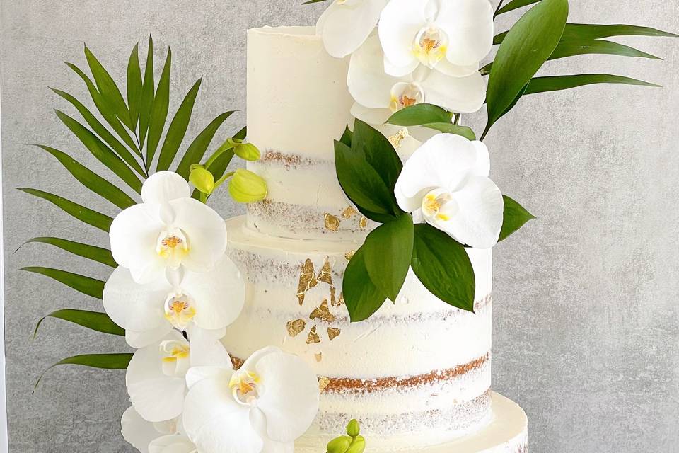 Naked cake tropical