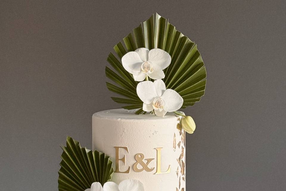 Petit wedding cake tropical