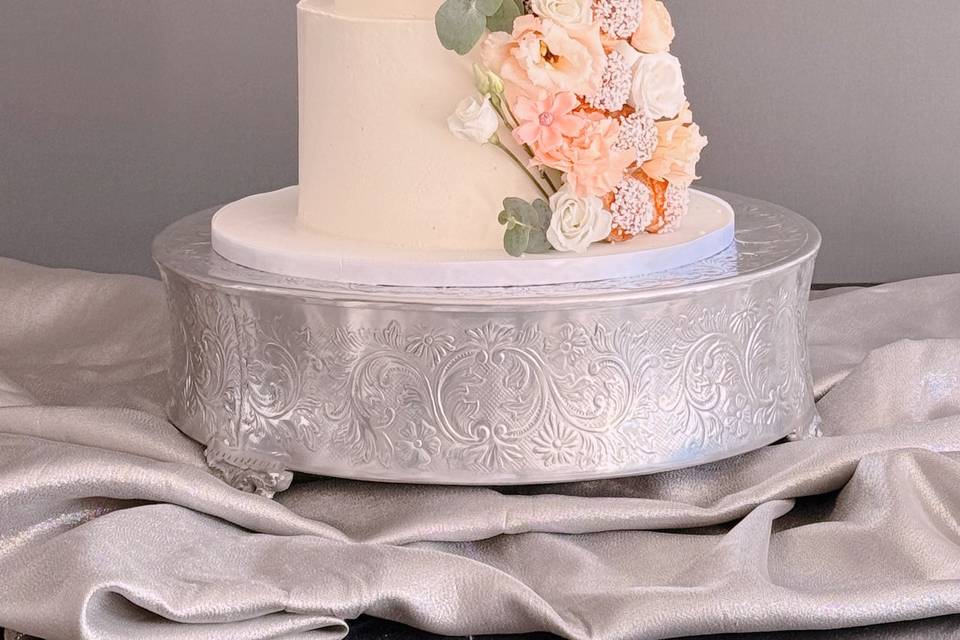 Wedding cake choux et fleurs