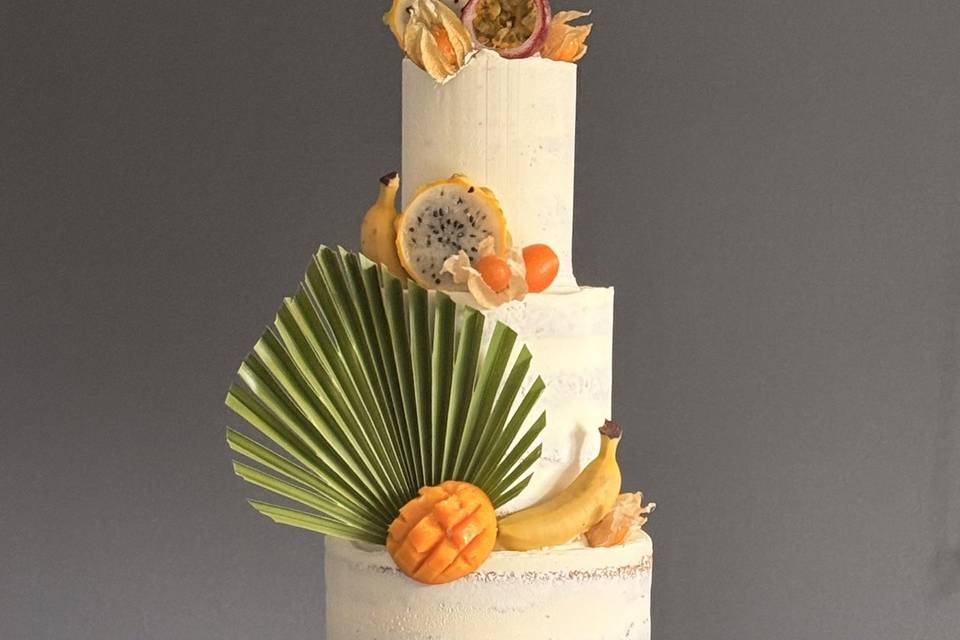 Wedding cake fruits exotiques