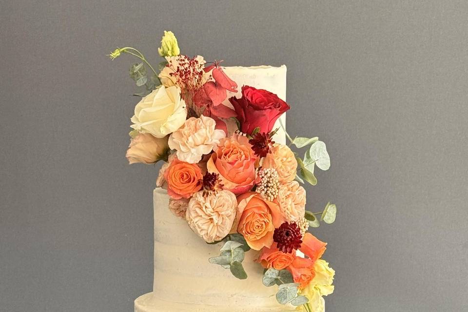 Naked cake terra cotta