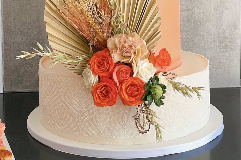 Wedding cake terracotta