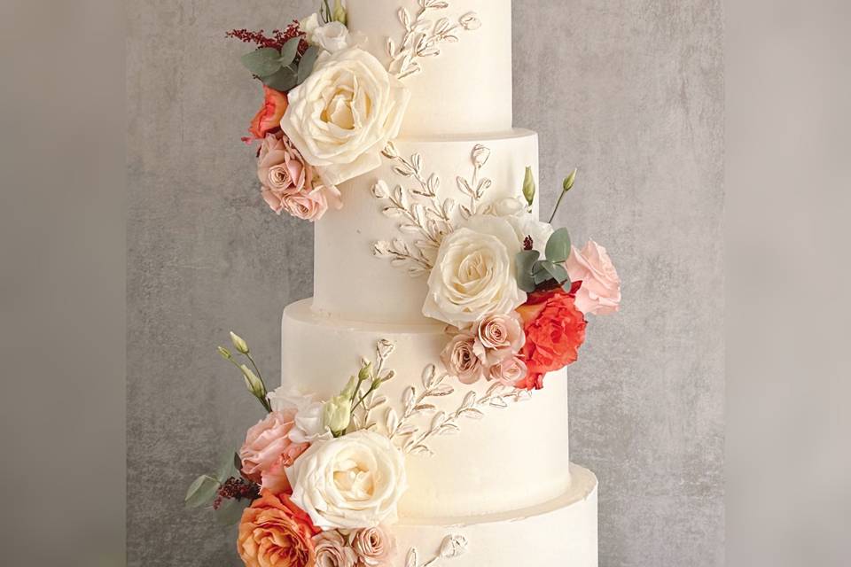 Wedding cake terracotta