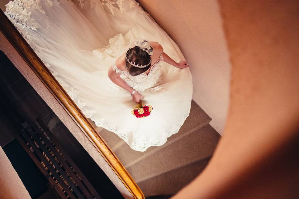 Mariée escaliers