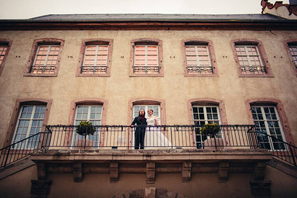 Mariés au balcon