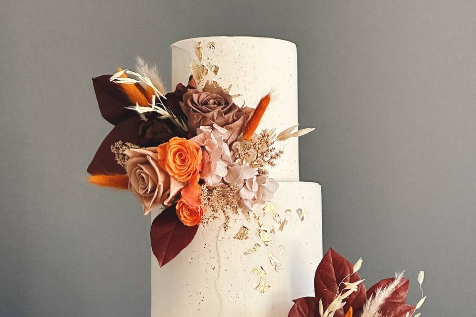 Wedding cake terracotta