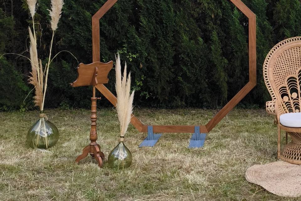 Arche de mariage bohême