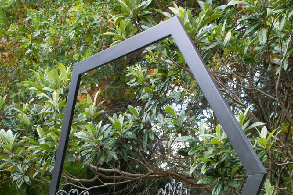 Arche de mariage noire