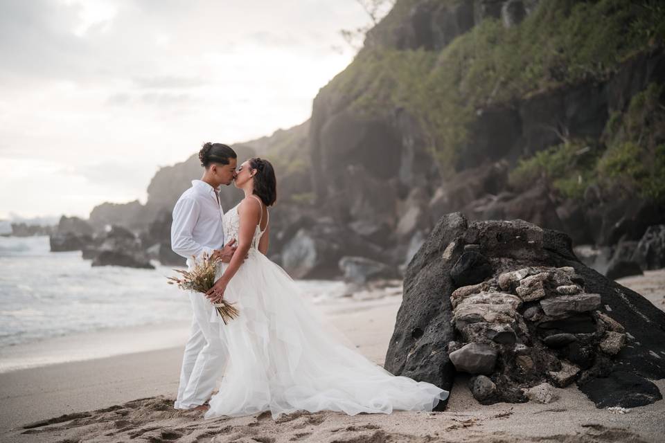 Mariage en bord de mer