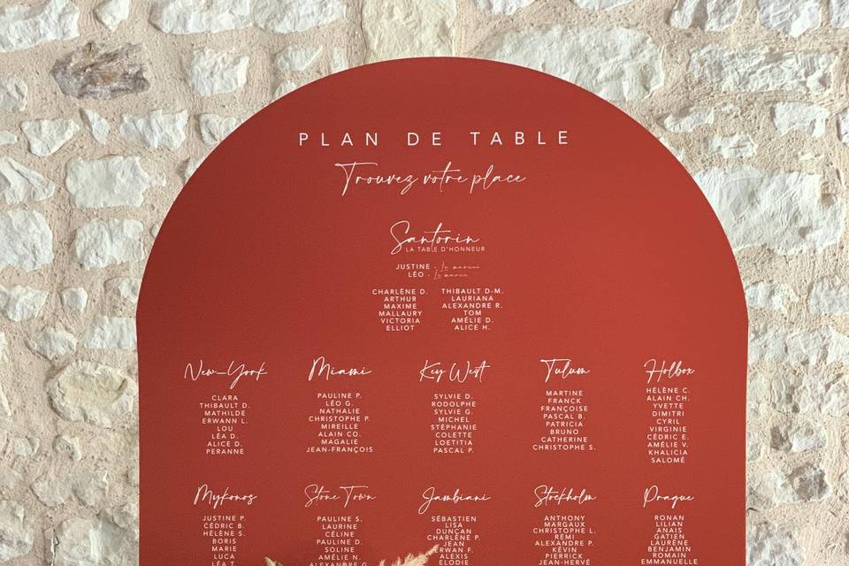 Plan de table