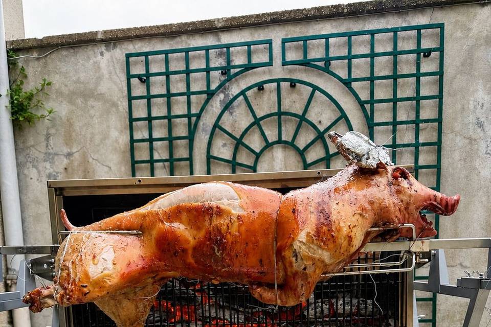 Cochon à la broche