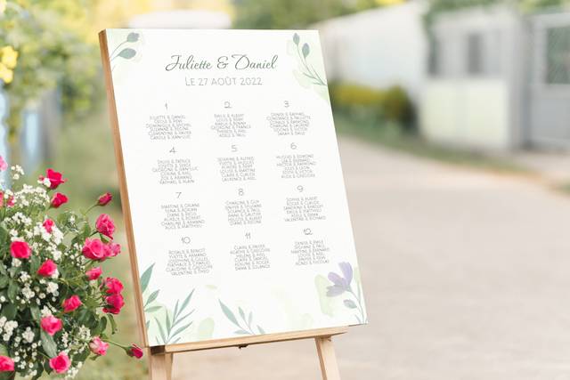 Plan de Table Mariage