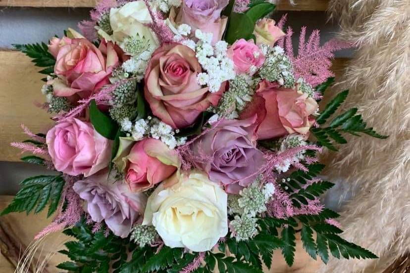 Bouquet de mariée rond